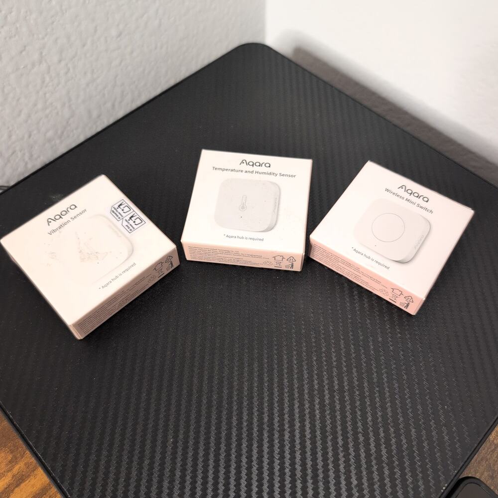Aqara Vibration Sensor, Temperature And Humidity Sensors, Wireless Mini Switch